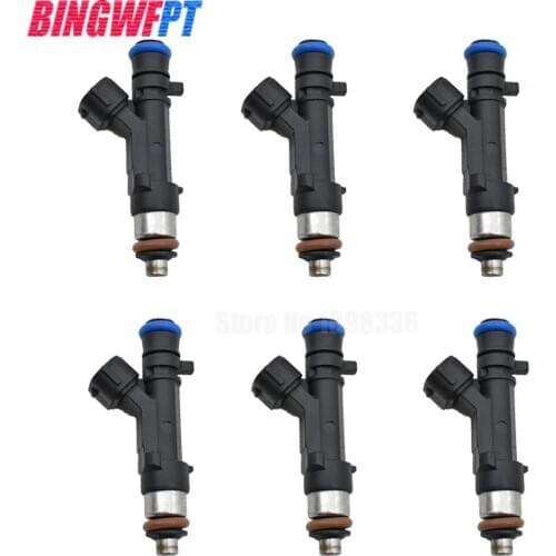 Set of 6 Autoparts High quality Fuel Injectors 1465A080 for Mitsubishi Outlander 2007 2008 2009 2010 2011 2012 2013 3.0L V6