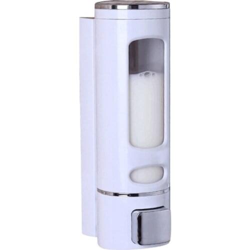 Hanging Wall Mount Liquid Soap Dispenser Hand Press Single / Double Container