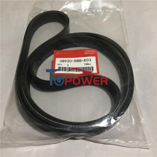 OEM 38920-RBB-E03 Serpentine Fan Belt 38920-RBB-E01 38920-RBB-E02 for Honda Acura 2007-2009 CR-V 2004-2008 TSX 2.4L 38920RBBE03