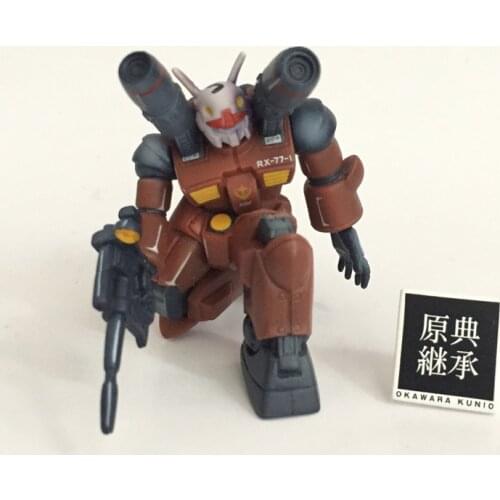 Bandai Genuine Gacha Toys Guncannon Red Zaku and Guncannon and Zaku Early Production Type and RX-78-2 Limited Action Figure Toys