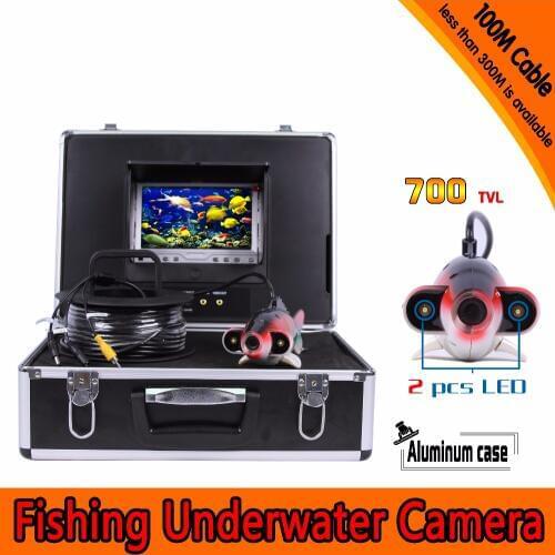 Under-Water 100M 7 Inch 700TVL fishing camera AV Handheld Endoscope