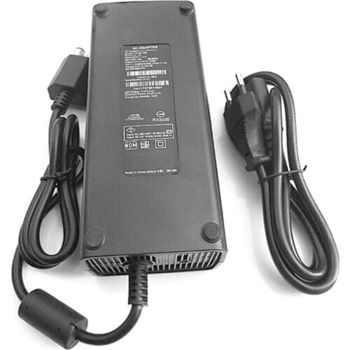 EU/US Plug AC 100-240V Adapter Power Supply Charger Cable for X-BOX 360 Slim Ideal Replacement Charger With Power Cable