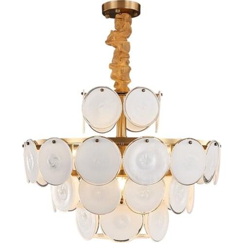 Modern Atmosphere Living Room Chandelier Light Luxury Personality Art Restaurant Bedroom Designer Creative Glass Model Room Lamp