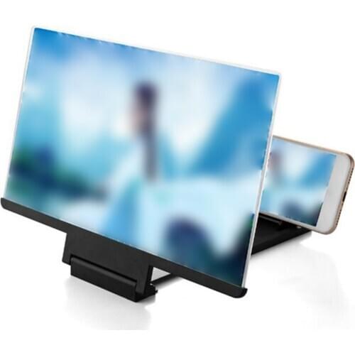 3D screen mobile phone amplifier 8 inch HD video magnifying glass projector Practical portable projectors