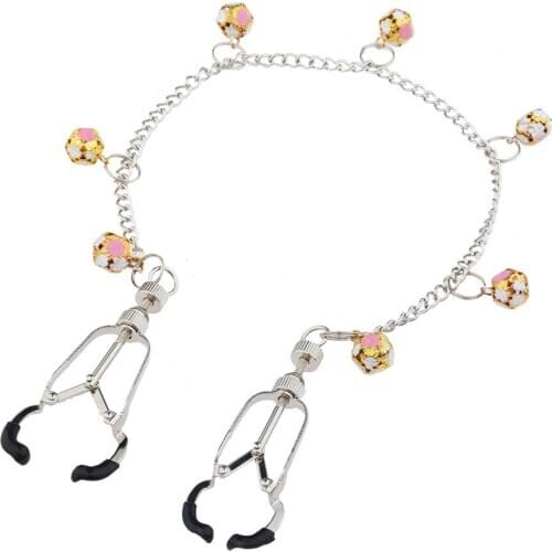 Nipple Clamps Sex Toys Spider Flower Bell Spider Pendant Nipple Clips