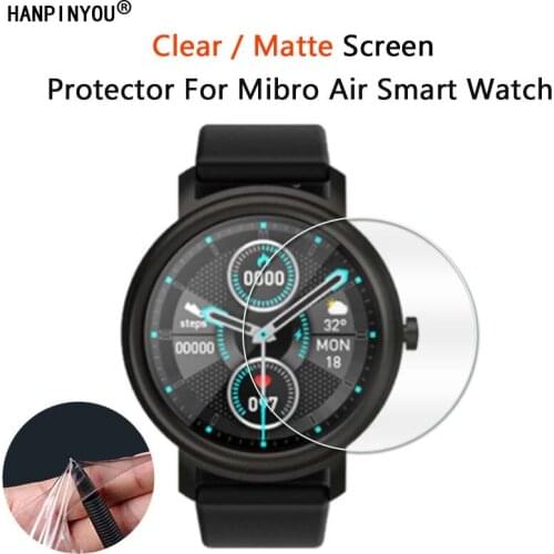 10 Pcs For Xiaomi Mibro Air XPAW001 Smart Watch Ultra Clear Glossy / Matte Screen Protector Soft Film -Not Tempered Glass