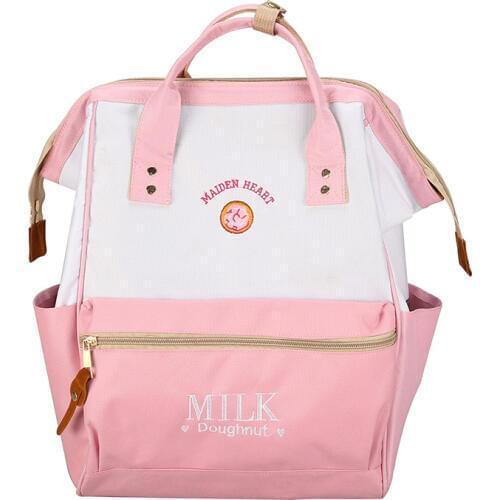 4PCS / LOT Japan Style Backpack Women Harajuku Cute Backpacks for Teenage Girls Kawaii Strawberry Laptop Back Pack School Bag