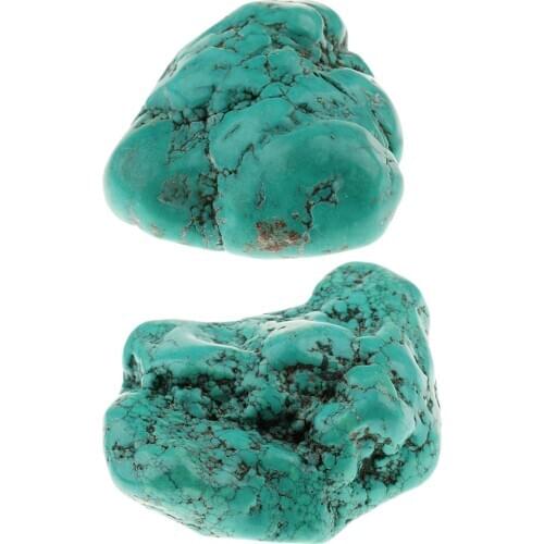 5cm Rough Natural Turquoise Gemstone Meditation Reiki Stones Feng Shui Energy Lucky Gifts for Men Women