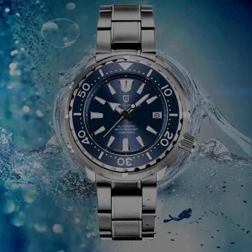2021PAGANI DESIGN New Diver Sports Mens Watch 45M Large Dial Stainless Steel Waterproof Watch Sapphire Crystal Automatic Watch