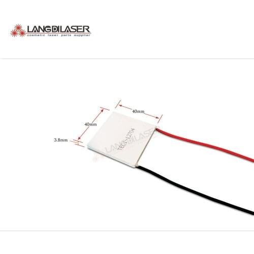 Peltier cooling plate TEC1-12704 ,size : 40*40*3.8mm , voltage : 12V , current : 4A
