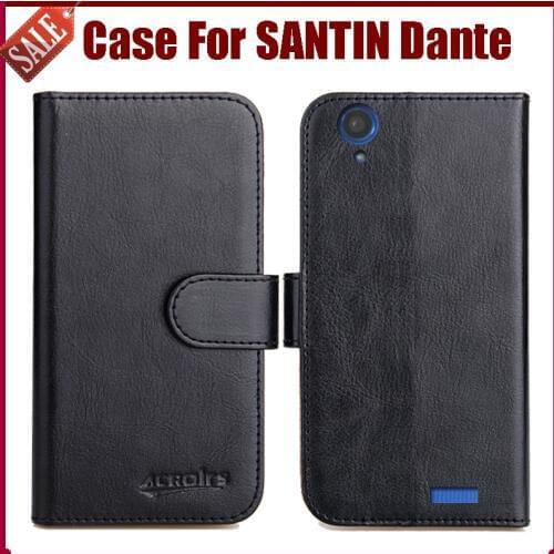 Hot Sale! SANTIN Dante Case New Arrival 6 Colors High Quality Flip Leather Protective Cover For SANTIN Dante Case