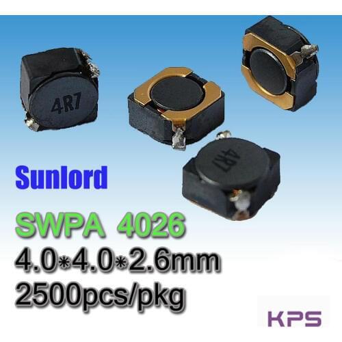 SWPA 4026 Wire Wound SMD Power Inductor Phones 3C 5G AI EMI Tele TV Video Audio Computer Navigation VR AR LED