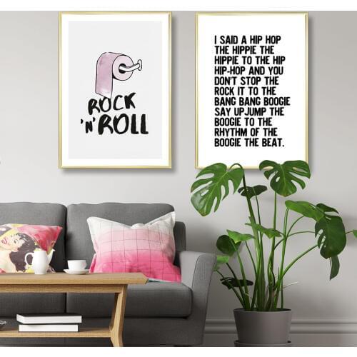 Rappers Delight Poster Rock'N'Roll Canvas Painting Nordic Wall Art Pictures For Living Room Modern Decorative Prins On The Wall