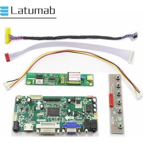 Latumab Driver Board for LP154WP1-TLA1 / LP154WP1-TLA2 / LP154WP1-TLA3 / LP154WP1-TLD1 15.4" LCD Display 1440×900 HDMI+DVI+VGA