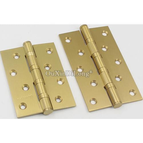 Brand New 4PCS Heavy Pure Brass Bearing Furniture Hinges Smoothly and Mute Door Hinges 4 / 5 Inches