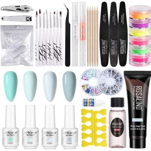 New Arrivals Fashion Nail Art Gel Polish Set Spring French Style Charming Colors Manicure Set Gitter Nail Polish Manicure Kits