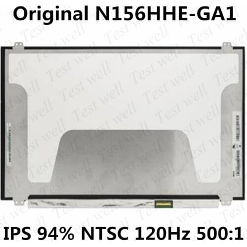 Original 15.6 "Slim FHD 1920x1080 120HZ 94% NTSC color IPS lcd Display screen panel Matrix edp 30pin N156HHE-GA1 replacement