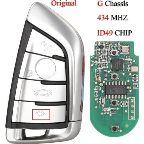 Kutery Original Remote Smart Key For BMW CAS4 CAS1 2 3 4 5 6 7 X5 X6 2011-2017 G Chassls 4 Buttons 433/434Mhz ID49 Chip