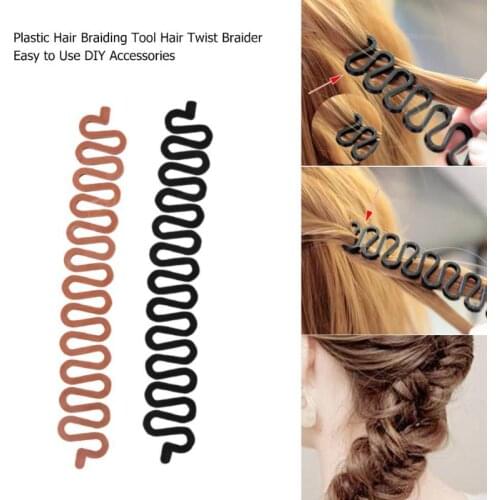 Plastic Lady French Hair Braiding Tool Hair Twist Braider Easy to Use DIY Accessories Fashion Salon Women Braider Maker