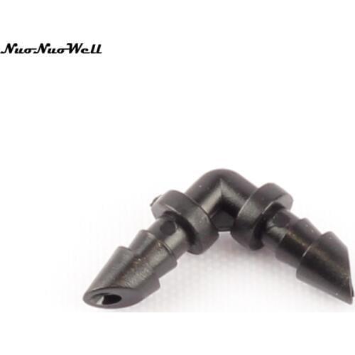 30pcs NuoNuoWell 4/7mm Barb Elbow Hose Connector Irrigation Garden Lawn Planter Veg Plot Dip Mist Spray Nursery Water Spliter