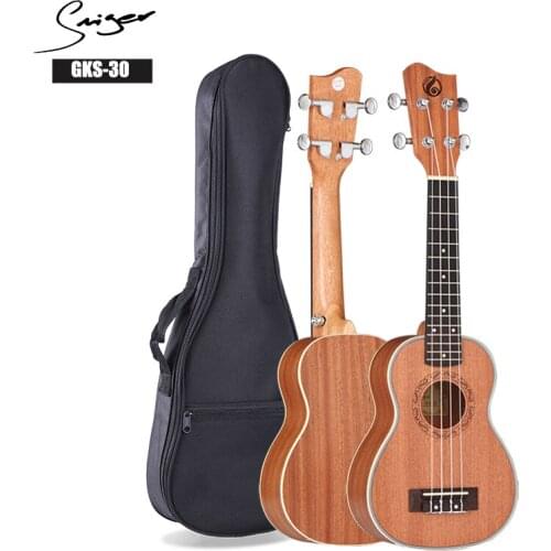 Smiger Ukulele 21" Soprano GKS-30 Ukulele Sapele Uke Matt With Bag For Beginner Professional Performance