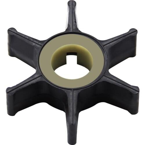 Water Pump Impeller for Yamaha 9.9HP 8HP 6HP 4 -Stroke Outboard Engine18-8910 Black Rubber 6 Blades Accessories