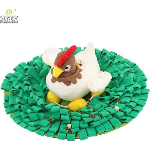 Funny Snuffle Dog Mat Anti Slip Bottom Machine Washable Sniffing Pet Puppy Mat with IQ Training Toy High Quality Fashion Dog Mat