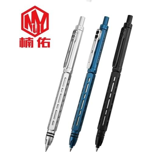 1PC Silver Black Blue Aluminum Alloy Mechanical Pencil Mechanical Pencil Exam Drawing 0.5MM 0.7MM Pencil Refill