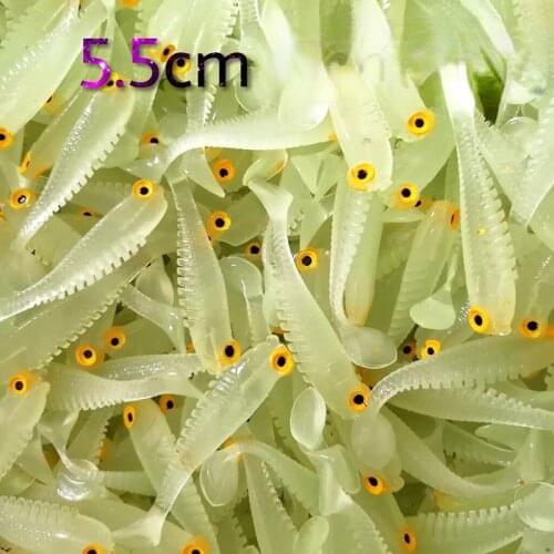 10 pieces/batch of soft bait Luminous bait 5 cm 1.3 g Fishing supplies Sea fishing bait swinger artificial fishing tackle