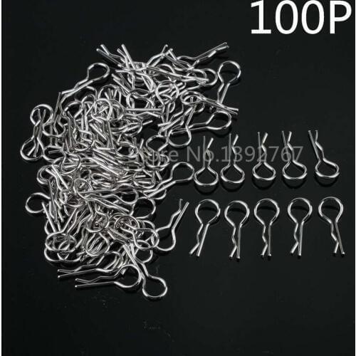 100Pcs/Pack 24630 Body Clips HSP RC Car Parts For 1/18 1/24 Scale Models Racing Remote Control Cars Redcat Himoto HPI
