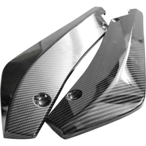 2 x Car Carbon Fiber Rear Bumper Lip Diffuser Splitter Protector