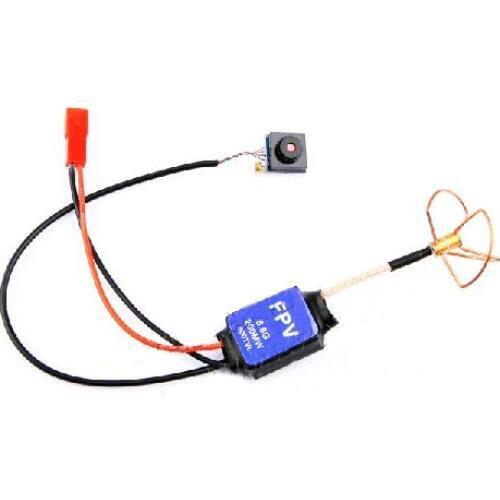 200MW 5.8G FPV AV Transmitter + 600 Line Camera 5.0 MegaPixels + Clover Transmitting Antenna Combo Kits Super Light (only 12g)