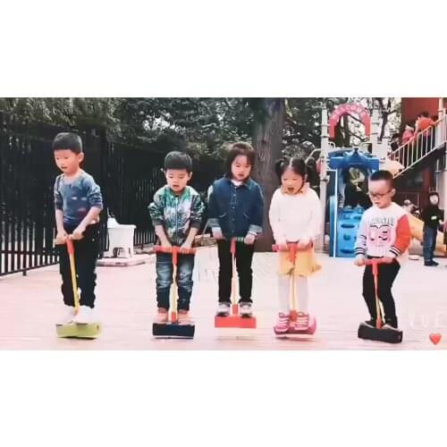 2019 High Quality New Bounce Bubble Pogo Stick Childrens Foam Pogo Jumper Kids Acoustic Frog Jumping Toy