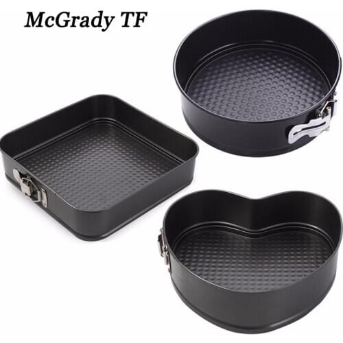 3Pcs/set Non-Stick Cake Pan Mold Baking Tools Springform Bottom Removable Pan Baking Molds Cake Decorating Tools Cake Tools