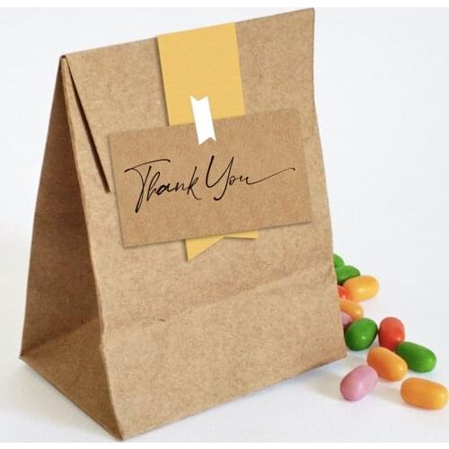 30Pcs/Pack Natural Kraft Paper Cards Thank You for Your Order Card for Small Shop Gift Decor Card for Small Business Gift Card