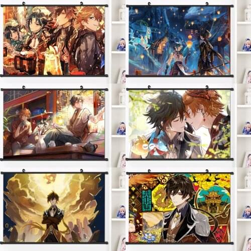 Anime 5D Diamond Painting Game Genshin Impact Embroidery Full Square&Round Diamond Mosaic Cross Stitch Kits Home Decoration