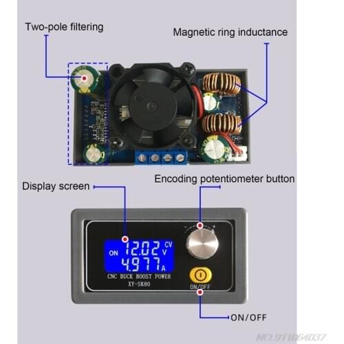 SK80 36V 5A 80W CNC DC Automatic Step-up/down Power Supply Module Constant Voltage Constant Current Adjustable Module D04 20