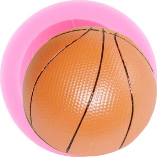 Basketball Silicone Mold Cupcake Topper Fondant Molds Birthday Party Cake Decorating Tools Chocolate Gumpaste Moulds Candy Mould