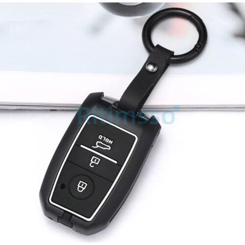 3 4 Button Keyless Entry Smart Key Case Cover for Kia Sorento/Rio/Rio5/Optima/K5/K4/KX3 Car Styling Alloy Key Case for Kia