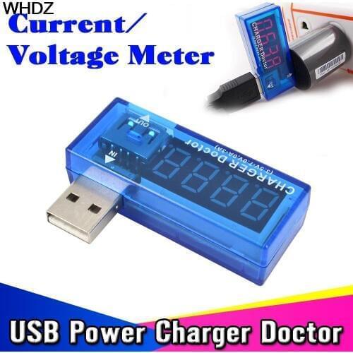 New Hot Mini Digital 4 Digit Display USB Power Current Voltage Meter Tester , Portable Volts Detector Charger Doctor , Voltmeter