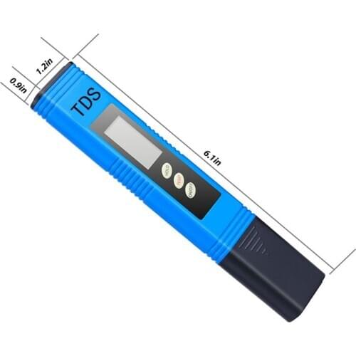 Digital TDS Meter Tester Thermometer Pen Water Purity PPM Filter Hydroponic for Aquarium Pool Water Monitor Water Meter