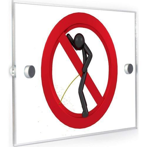 DIY House Number Warning Please Dont Pee On The Floor House Sign Door Number Plaque Nameplate