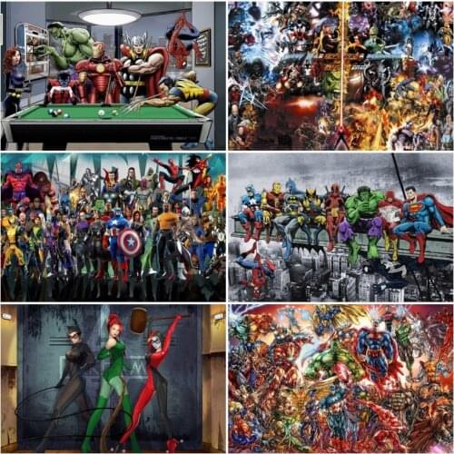 Marvel Avengers Canvas Painting Wall Art Hd Printed Marvel Movies Super Heroes Figure Painting Living Room Bedroom Home Decor