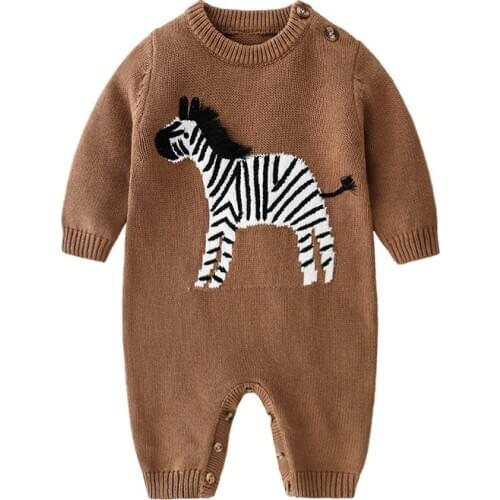 Baby Rompers Clothes Autumn Long Sleeve Newborn Infant Boys Girls Sweaters Jumpsuits Winter Outerwear Toddler Playsuits Overalls