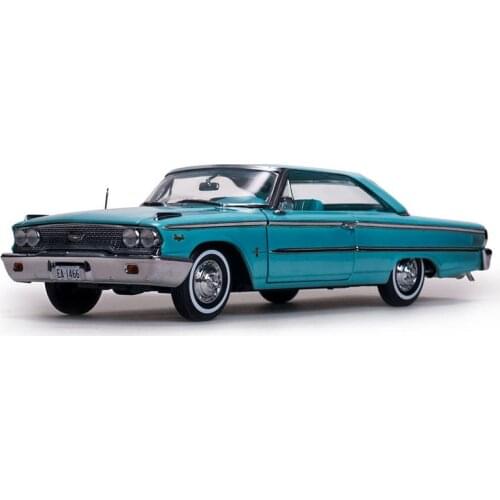 Diecast 1:18 Ford 500 1963 Alloy Vehicle Metal Model Adult Collection Car Toy Decoration Souvenir Ornaments Display Gifts