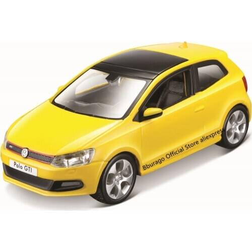 Bburago 1:32 Scale Volkswagen Polo GTI Mark 5 Alloy Luxury Vehicle Diecast Cars Model Toy Collection Gift