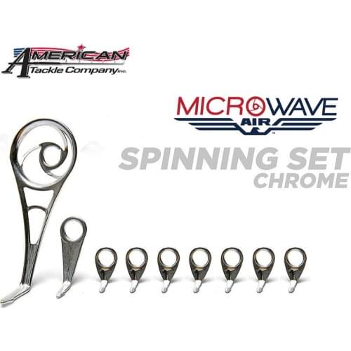 Pro Bomesh 9pcs/Set 2.9g 5.2g ATC Microwave Guide Line Control System Spinning Casting Guide Set Kit DIY Rod Component Repair