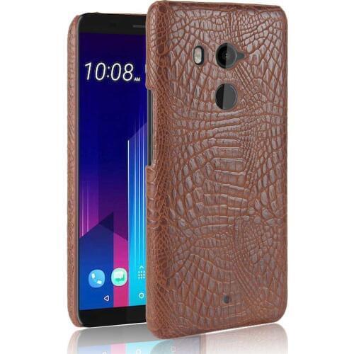 SUBIN New Case For HTC U11 Plus 6.0" Luxury Crocodile Skin PU Leather Back Cover Phone Protective Case for HTC 2Q4D200 U11