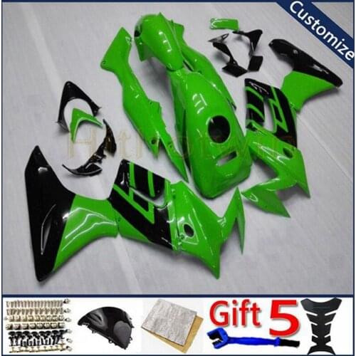 Custom ABS plastic Fairings hull For CBR125R 2004 2005 CBR 125R 2004 2005 green motorcycle panels Body Kit