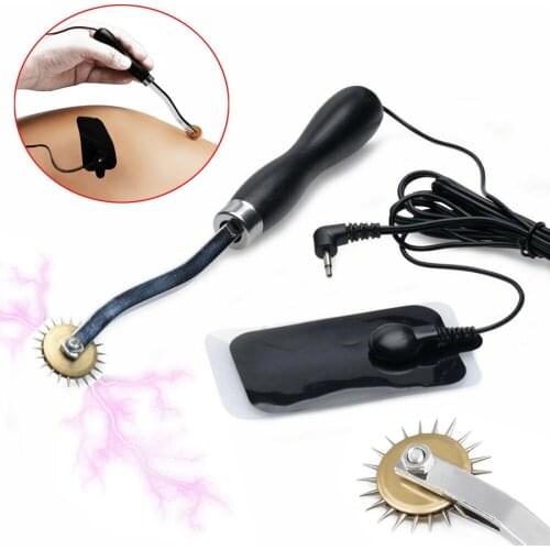 SM Electro Wartenberg Wheel E-stim Sex Toy For Women Vagina Nipple Clit Stimulator,Body Massage Pad,Bdsm Electro Shock Accessory